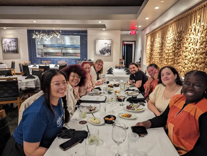 PyLadiesCon team dinner